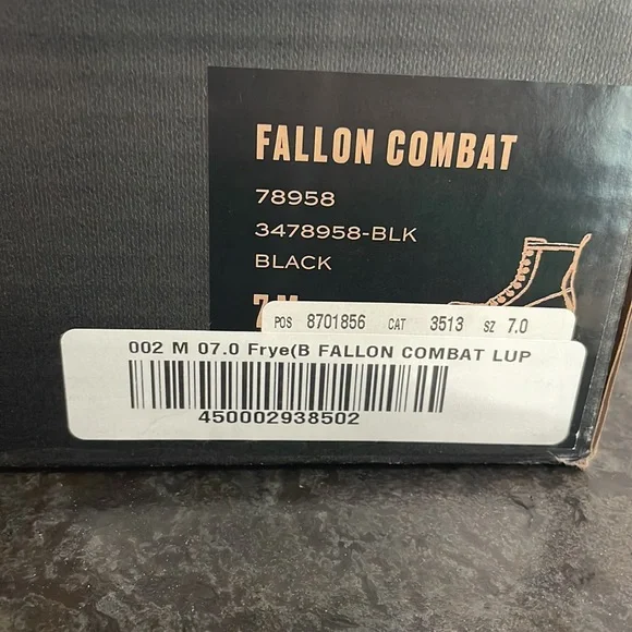 Very rare. 
New in box. Frye Leather Fallon Combat boots - Picture 7 of 7